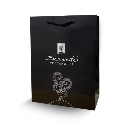 Santo Volcano Spa luxury gift bag - Black
