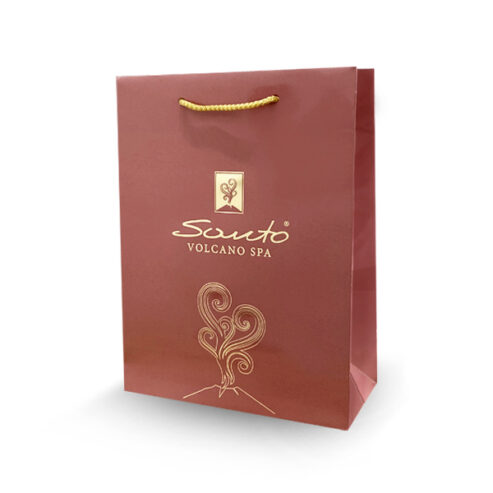 Santo Volcano Spa luxury gift bag - Vintage Pink
